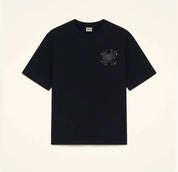 tee shirt torom noir , oversize , vue de face