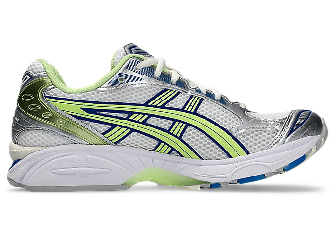 ASChaussure de running ASICS GEL-Kayano 14 “Sprite” , argenté , vert, semelle légère , vue de profil intérieurs