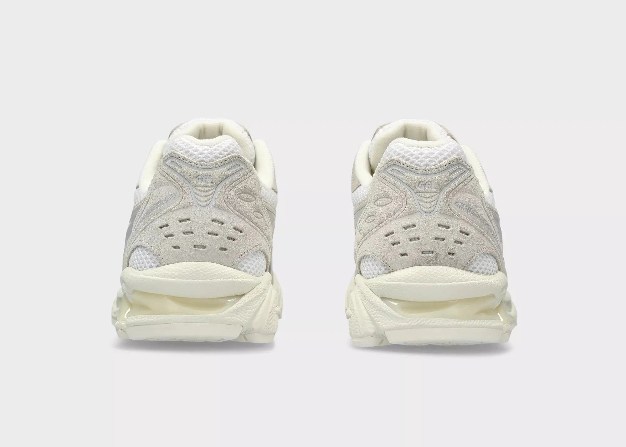ASICS Gel-Kayano 14 White Smoke Grey – sneakers femme confortables , vue de dos