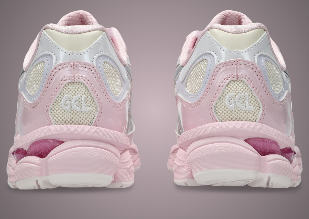 ASICS Gel-NYC Kick Yang Zhang Pink Cream Pure Silver – édition spéciale designer, vue arrière 