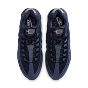 Sneakers Nike Air Max 95 Zip SP Loyal Blue bleues en matières techniques avec zip frontal et amorti Air Max visible. Vue de dessus 