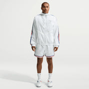 Nike x Jacquemus x France Anthem Track Jacket White, veste Anthem blanche de la collaboration Nike x Jacquemus avec design premium et inspiration Équipe de France.
