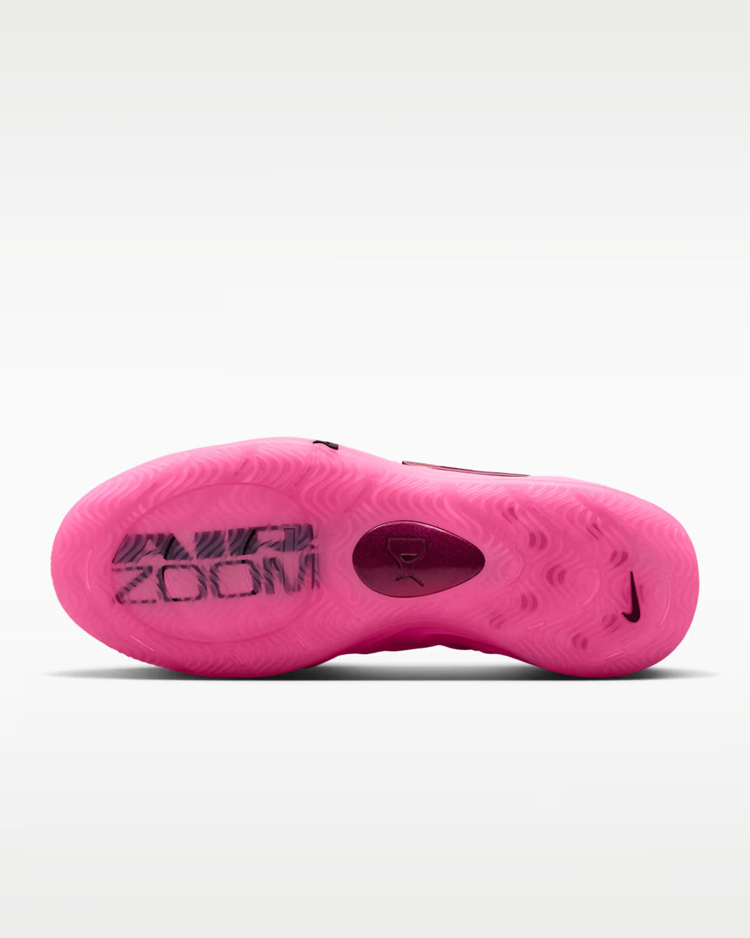 Nike A'Two Pink Beam rose en mesh technique avec amorti Zoom Air et détails signature A'ja Wilson. vue semelle