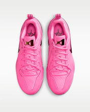 Nike A'Two Pink Beam rose en mesh technique avec amorti Zoom Air et détails signature A'ja Wilson. vue de dessus