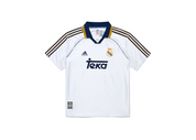Adidas Real Madrid 99/00 Home Jersey White, maillot domicile blanc du Real Madrid saison 1999/2000 au design Adidas vintage.