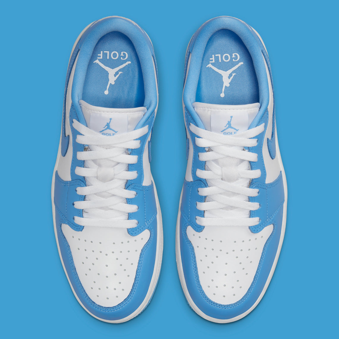 Metallic Silver Jordan Golf 219 Jordan Retro Low Golf UNC