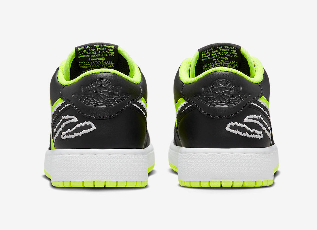 Jordan 1 Low SE Black Cat Volt