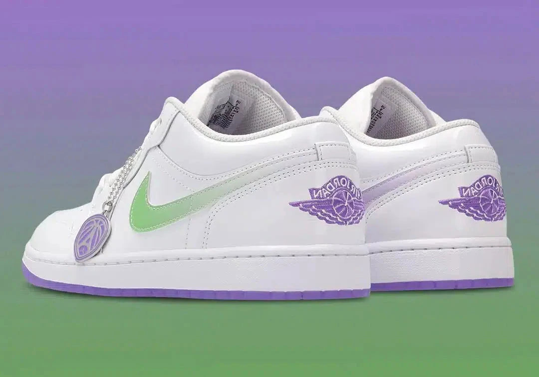 Air Jordan 1 Low SE Quai 54 en cuir premium avec détails exclusifs du tournoi Quai 54 et silhouette iconique inspirée du basketball urbain.