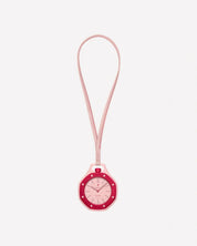 Swatch x Audemars Piguet Royal Pop Otto Rosso SSX03R100N, montre de poche mécanique rouge et rose en Bioceramic avec lunette octogonale.