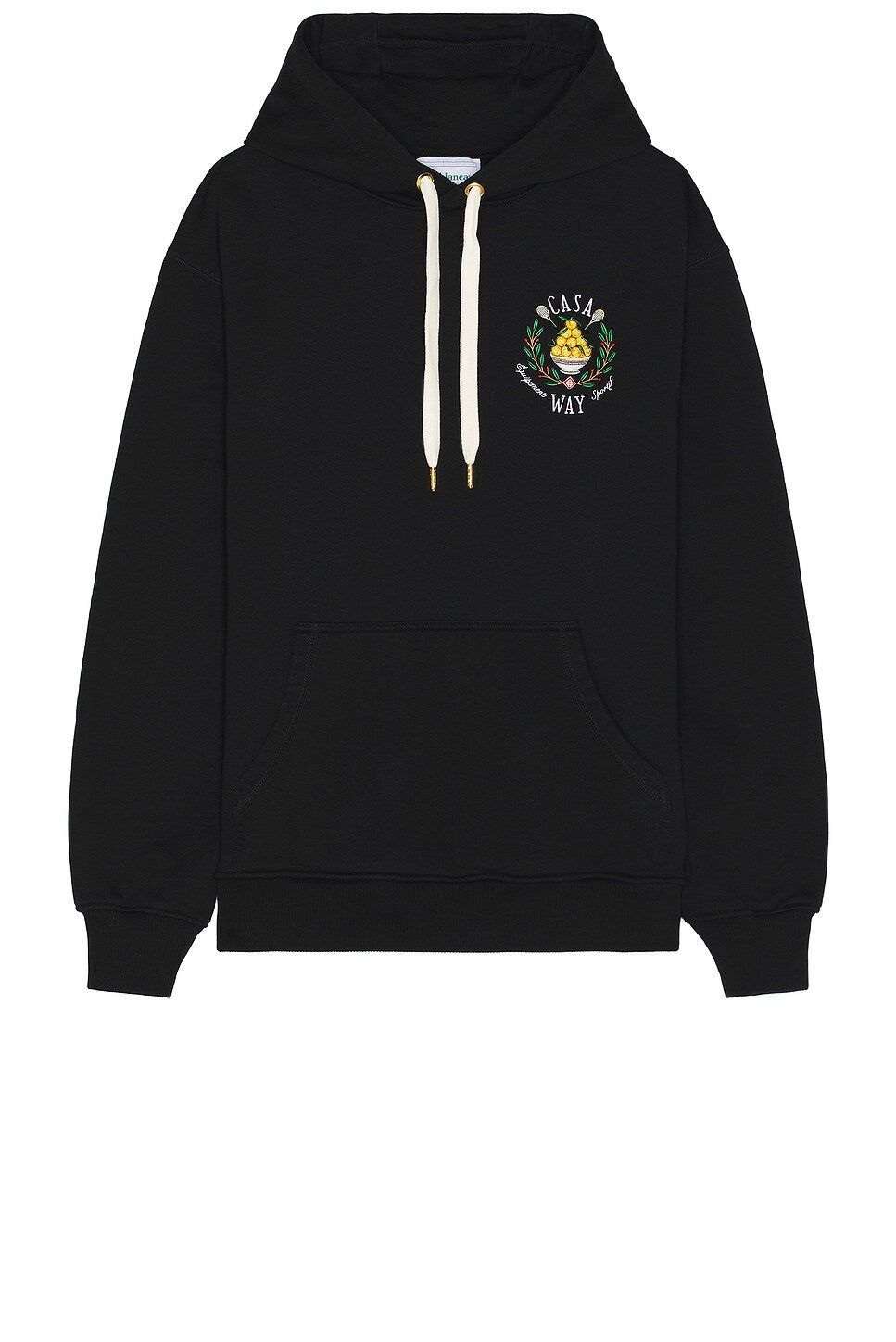 Casablanca Casa Way Embroidered Hoodie Black