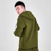 Nike Sportswear Tech Fleece Full Zip Hoodie & Joggers Set Rough Green/Black