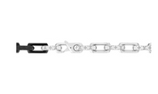 Louis Vuitton Collier Chaîne Damier Graphite Argenté/Noir