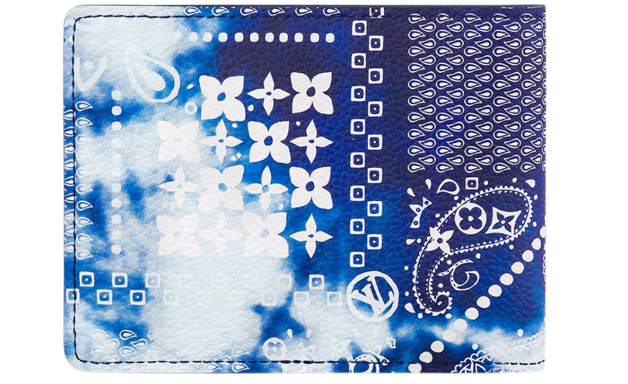 Louis Vuitton Slender Wallet Bandana (8 Card Slot)
Monogram Bleached Blue