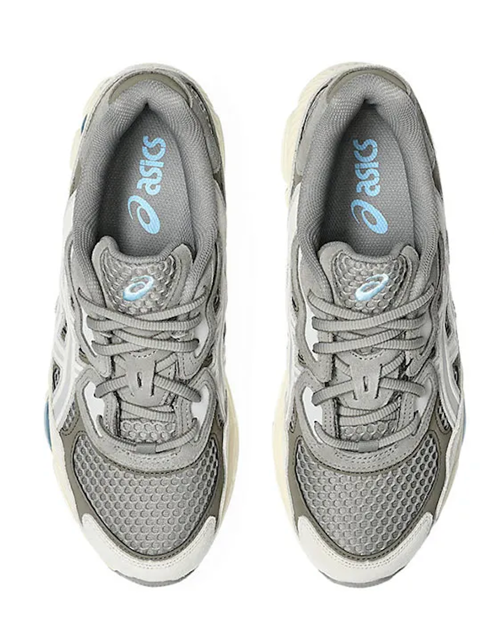 asics gel nyc grise et creme