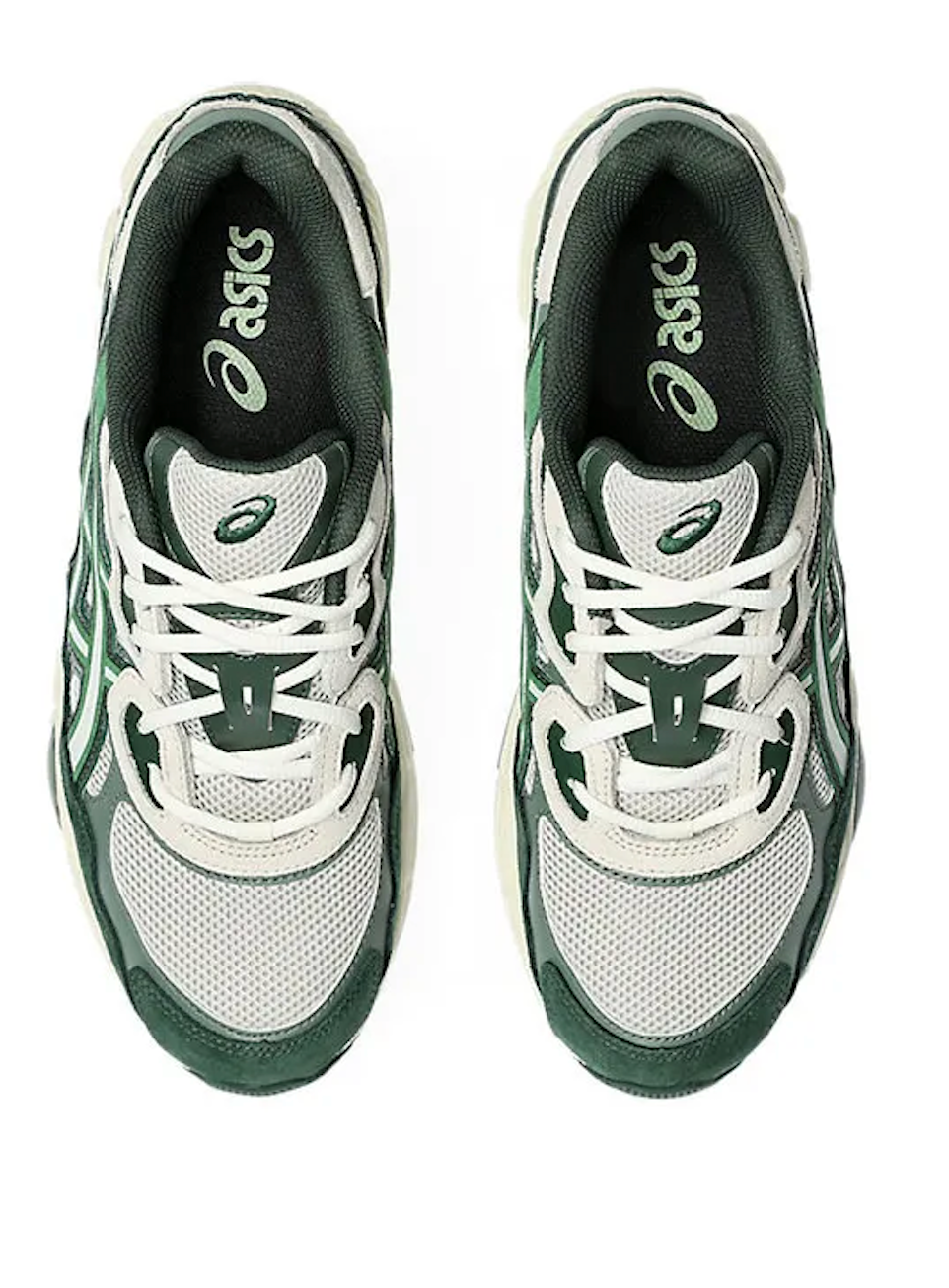 asics gel nyc verte et beige