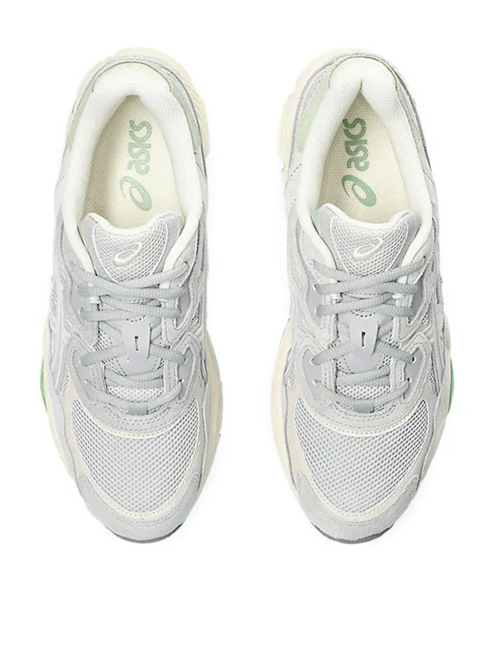 asics gel nyc gris clair et vert