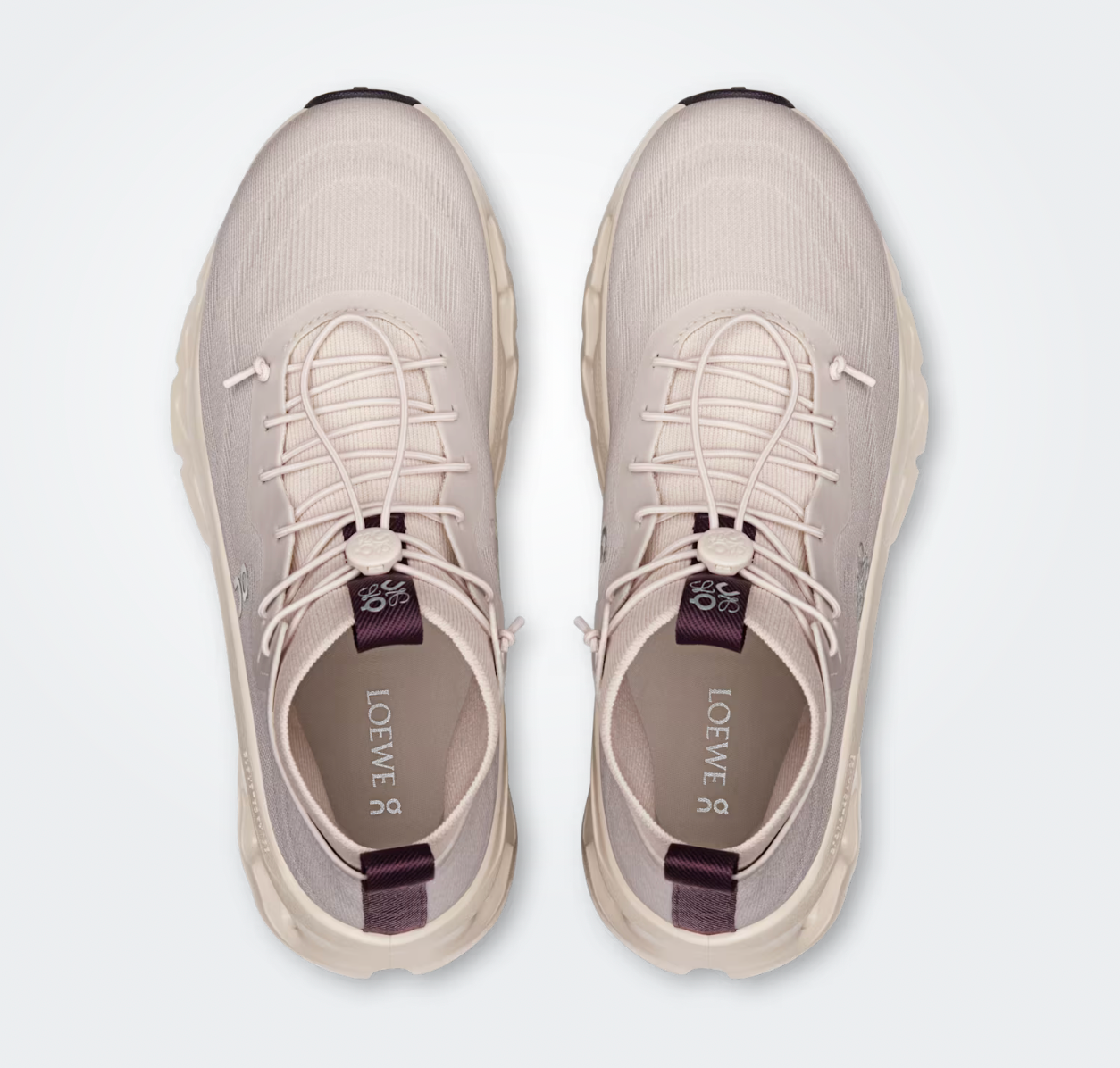 Sneaker On Running Cloudtilt Hi LOEWE teal beige et bordeaux en mesh technique avec semelle CloudTec Phase premium