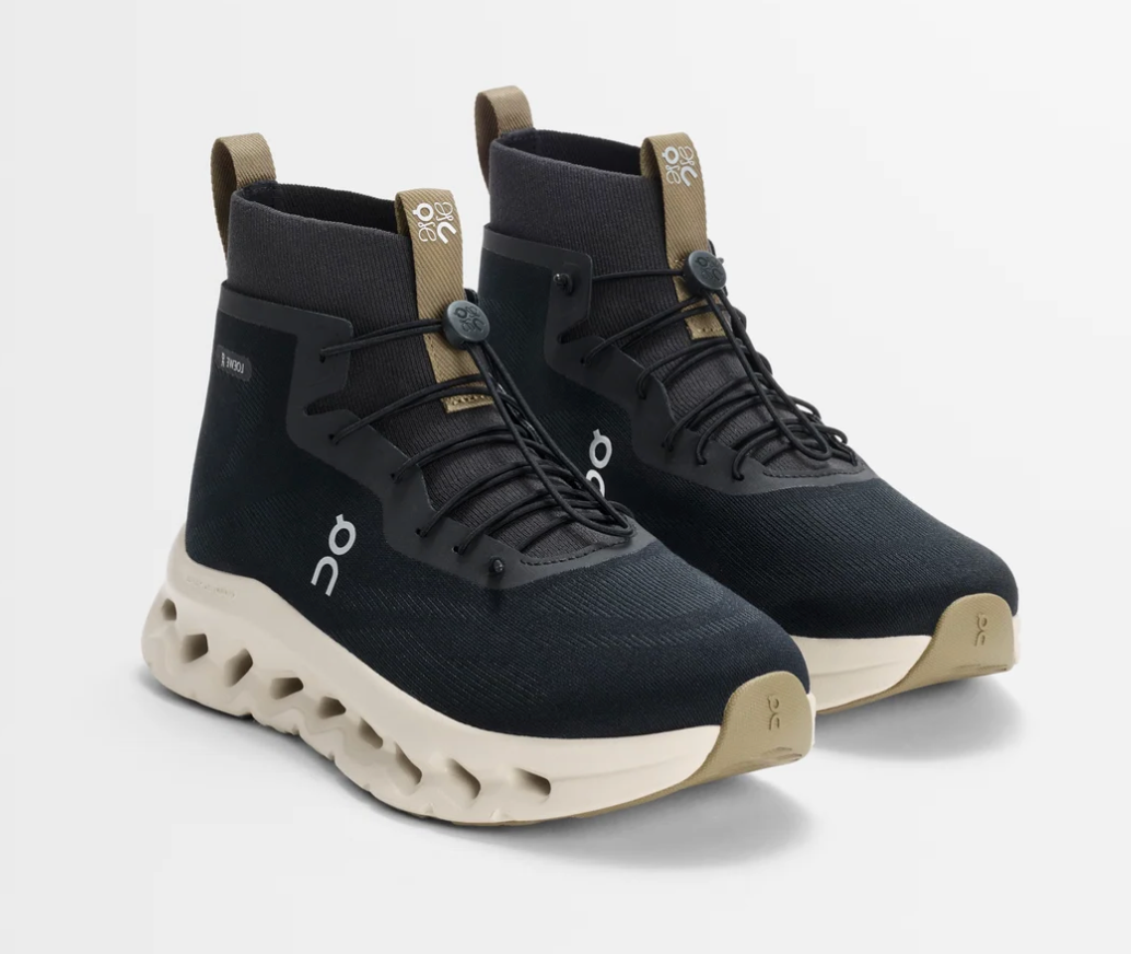 Sneaker On Running Cloudtilt Hi LOEWE noire beige et olive en mesh technique avec semelle CloudTec Phase premium