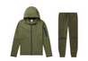 Nike Sportswear Tech Fleece Full Zip Hoodie & Joggers Set Rough Green/Black
