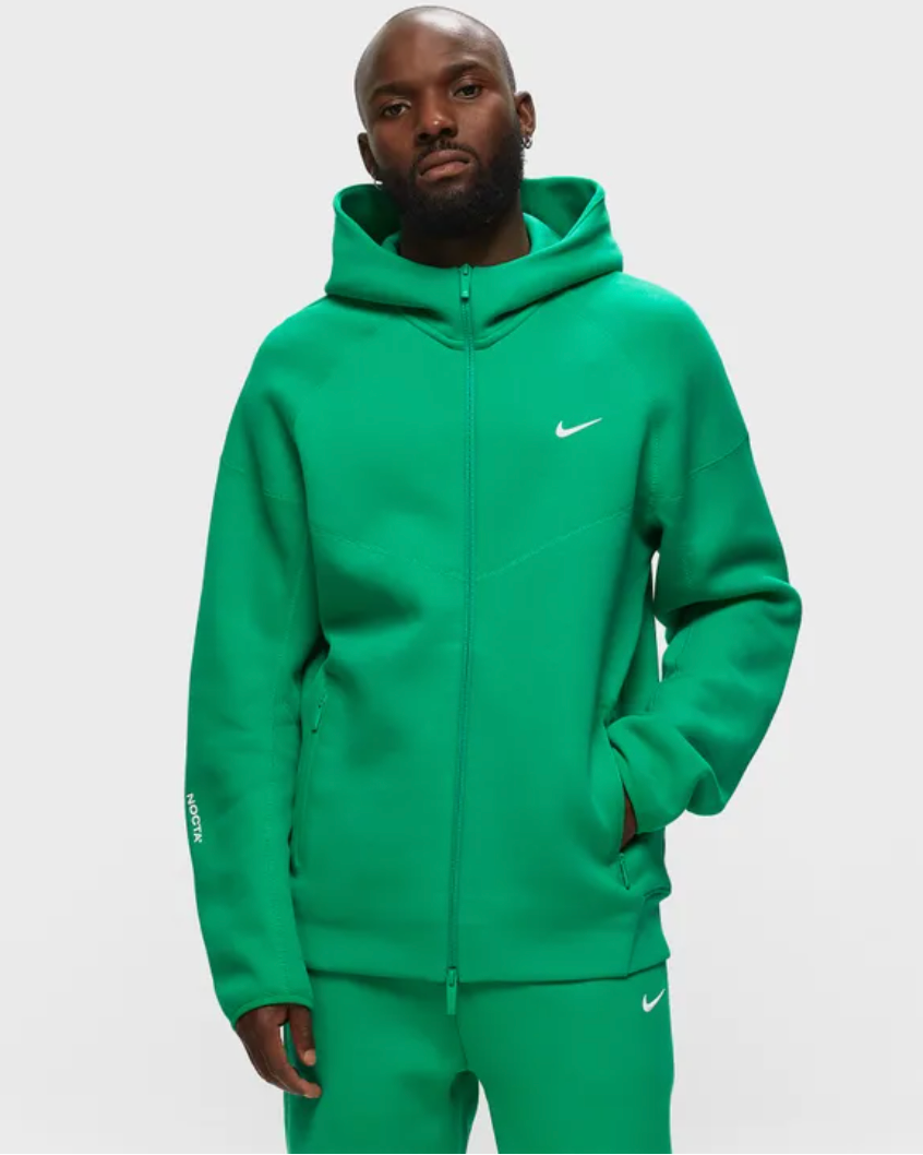 Nike x NOCTA Tech Fleece Hoodie Stadium Green Sail GlobalSneakers