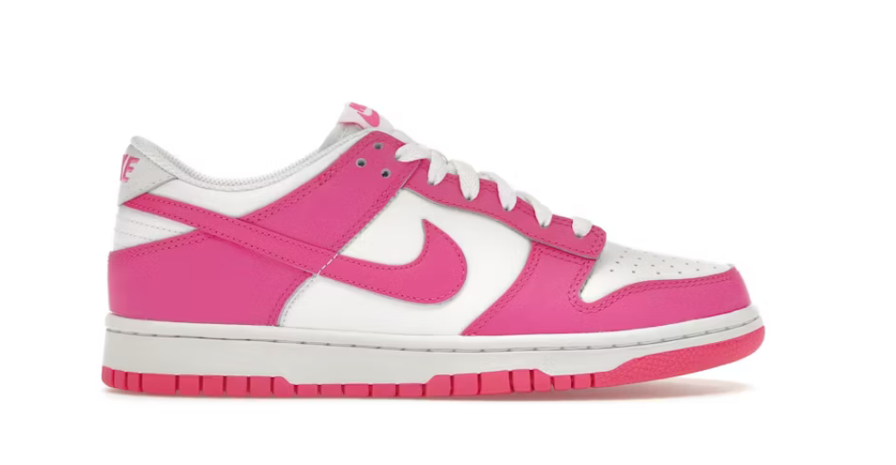 Nike Dunk Low GS Laser Fuchsia – baskets en cuir premium pour un look streetwear