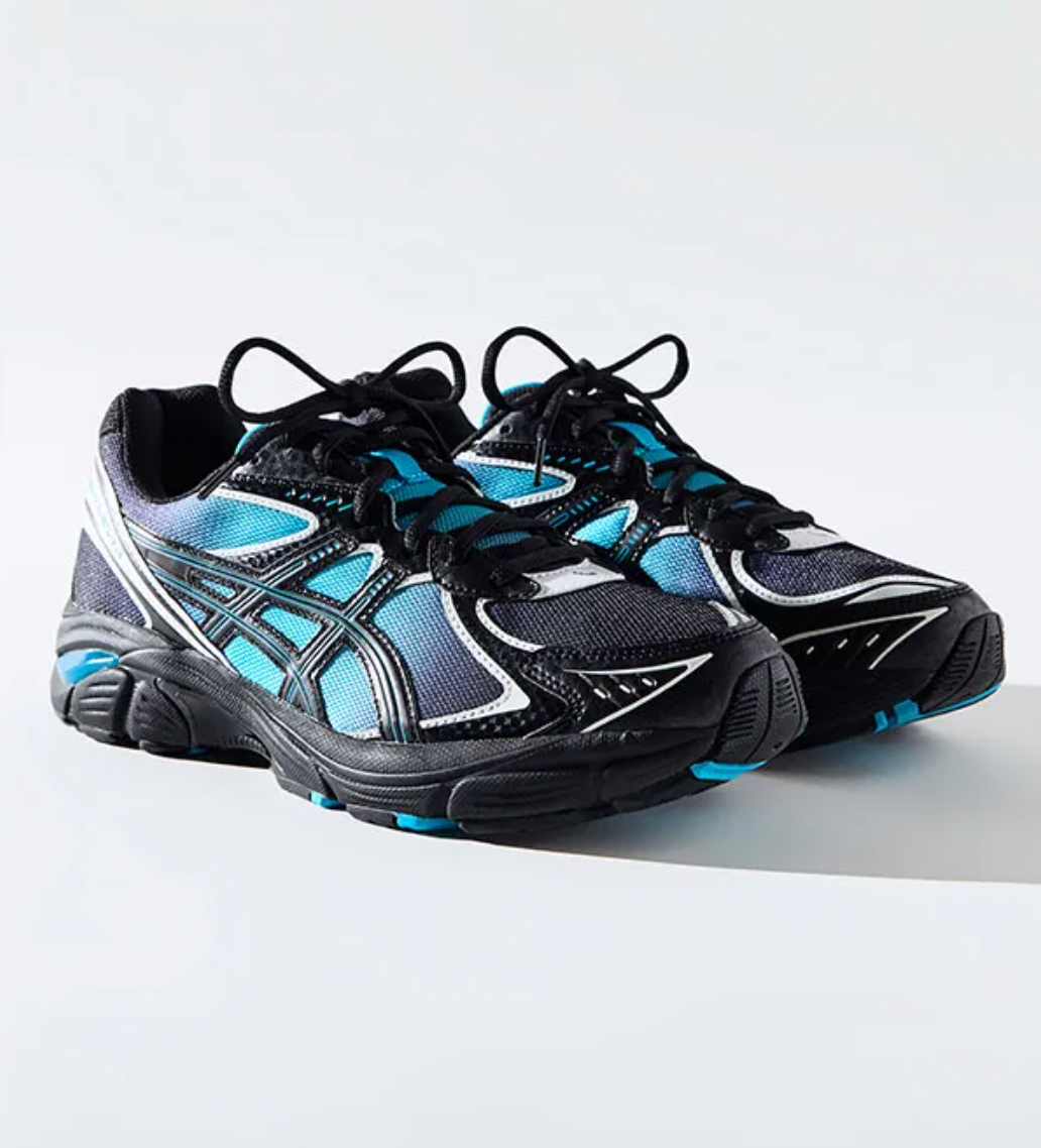 Sneakers ASICS GT-2160 Kith Marvel Villains Venom en noir, violet et bleu avec mesh respirant, co-branding Marvel et confort premium.Vue de coté 
