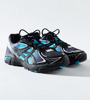 Sneakers ASICS GT-2160 Kith Marvel Villains Venom en noir, violet et bleu avec mesh respirant, co-branding Marvel et confort premium.Vue de coté 