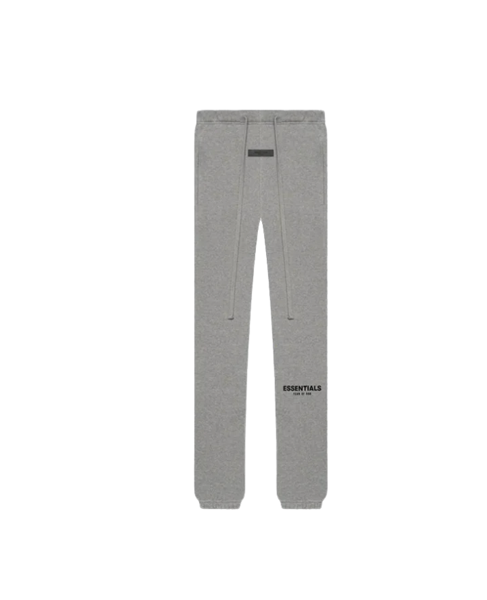 Pantalon sweat Fear of God Essentials beige Dark Oatmeal en coton épais avec coupe ample et taille élastique ajustable