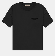 T-shirt Fear of God Essentials noir en jersey de coton avec col rond et coupe ample minimaliste élégant 