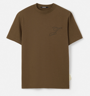 Tee-shirt JACQUEMUS Le Logo brodé Kaki 🟡