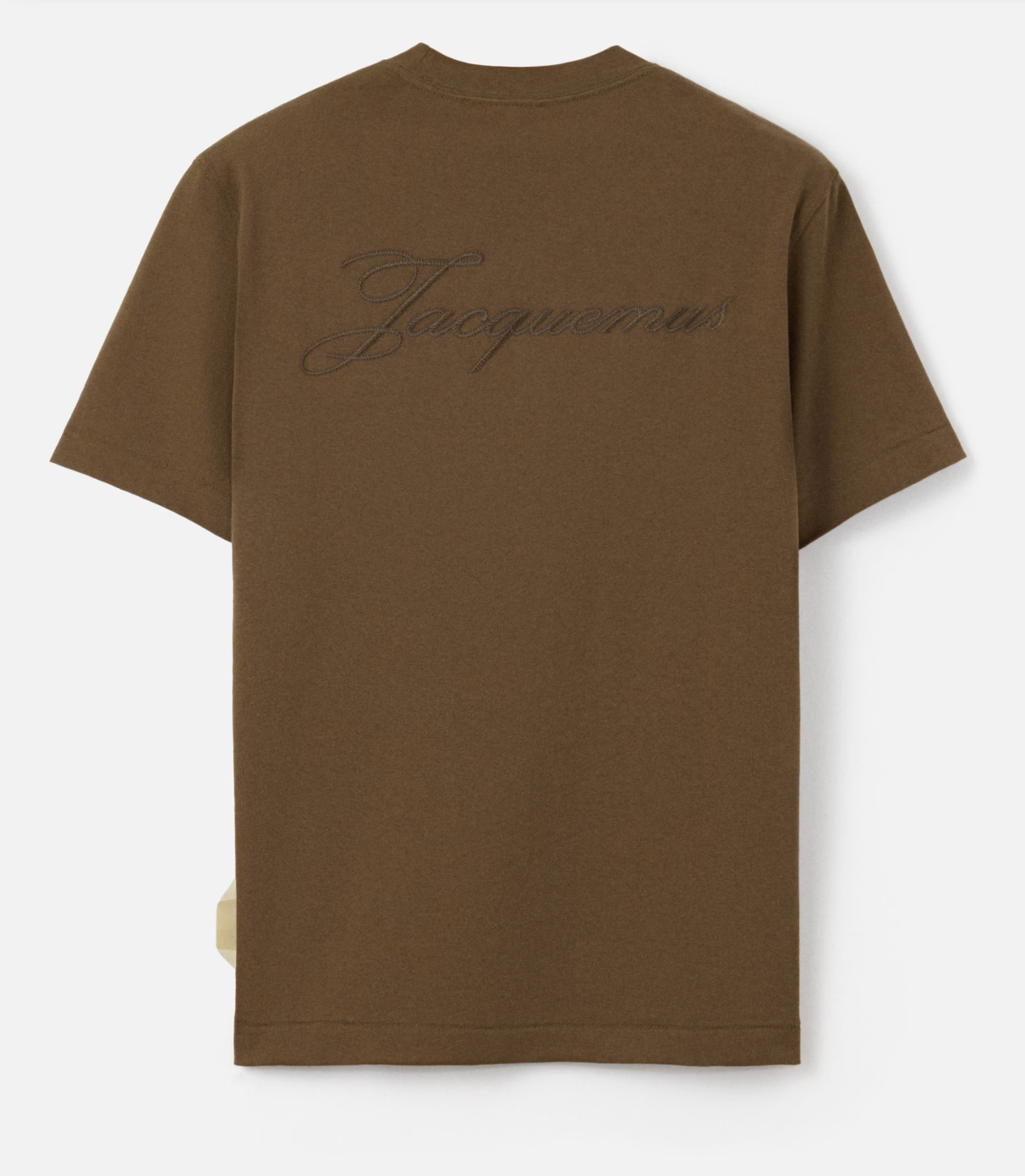 Tee-shirt JACQUEMUS Le Logo brodé Kaki 🟡