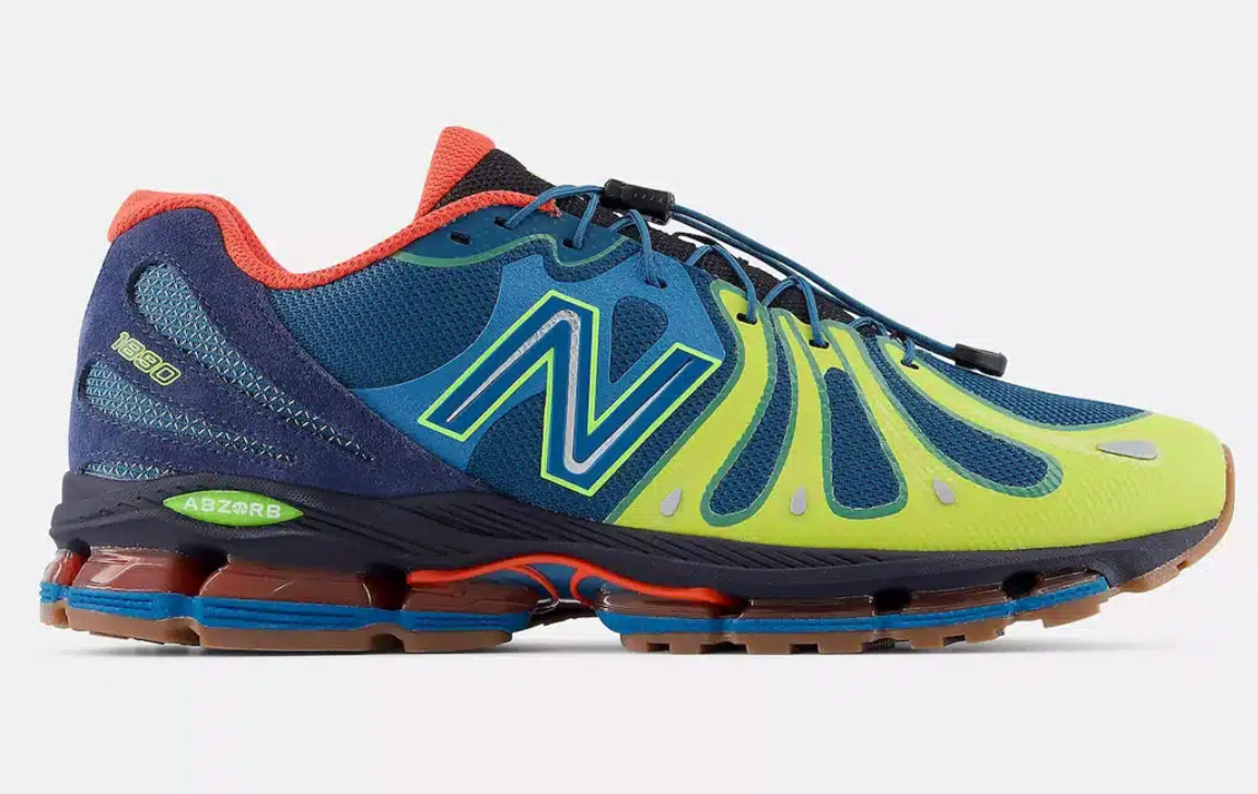 New Balance 1890 Streamsong avec tige en mesh respirant, empiècements en daim premium, cuir et matières synthétiques dans un coloris Streamsong, dotée d'une semelle extérieure en caoutchouc.