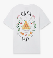 Casablanca Casa Way T-Shirt White, tee-shirt Casablanca blanc à manches courtes avec graphisme Casa Way.