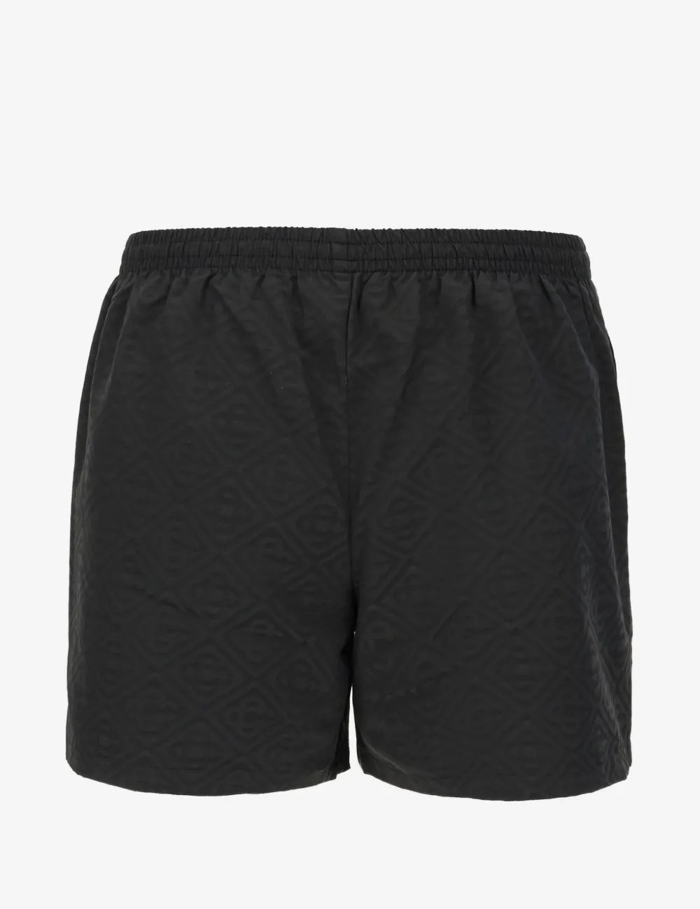 Casablanca Jacquard Swim Trunks Black, short de bain Casablanca noir à la coupe décontractée avec matière jacquard texturée.