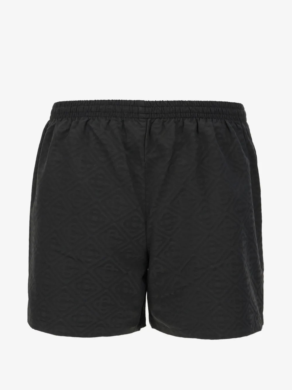 Casablanca Jacquard Swim Trunks Black, short de bain Casablanca noir à la coupe décontractée avec matière jacquard texturée.