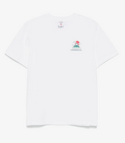 Casablanca Montagne Ondulée Tee White, tee-shirt Casablanca blanc à manches courtes avec graphisme Montagne Ondulée inspiré des paysages naturels.