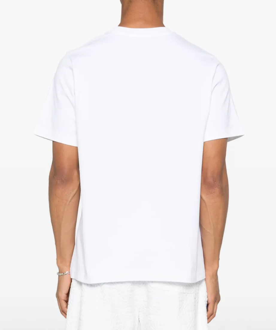 Casablanca Montagne Short Sleeve T-Shirt White, tee-shirt Casablanca blanc à manches courtes avec motif graphique Montagne inspiré des paysages.