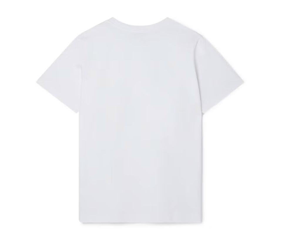 Casablanca Terrain D'Orange T-Shirt White, tee-shirt Casablanca blanc à manches courtes avec graphisme Terrain D'Orange inspiré de l’univers du tennis.
