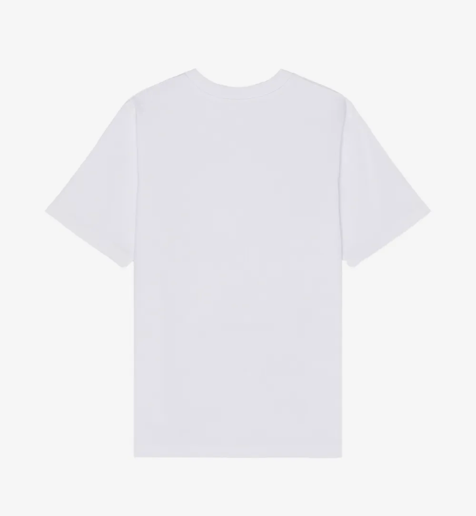 Casablanca Triomphe D'Orange T-Shirt White, tee-shirt Casablanca blanc à manches courtes avec graphisme Triomphe D'Orange aux tonalités orangées.