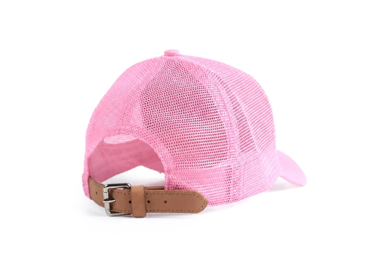 Casquette TOROM Rose avec logo TOROM, visière courbée et fermeture réglable, idéale pour un look streetwear et casual.