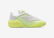 Converse SHAI 001 Lace Up Lime, sneaker de basketball vert citron avec empeigne sculptée, laçage apparent et silhouette basse futuriste.