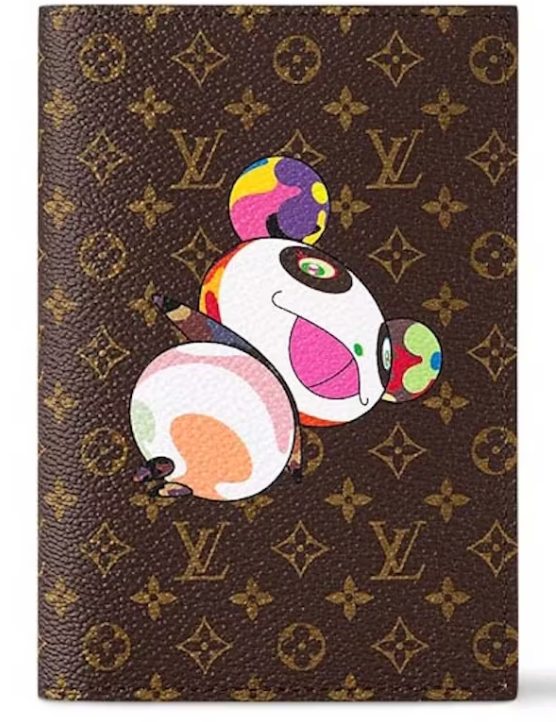 Couverture de passeport Louis Vuitton x Takashi Murakami Monogramme 