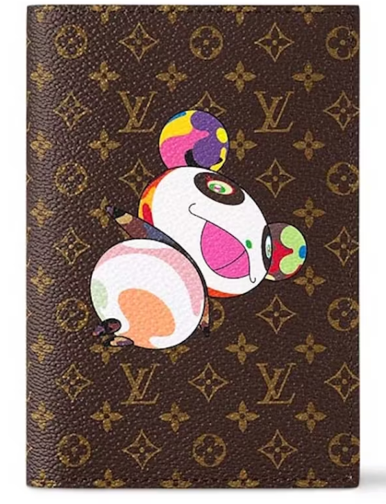 Couverture de passeport Louis Vuitton x Takashi Murakami Monogramme 