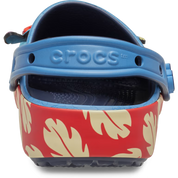 Crocs Classic Clog Disney Lilo & Stitch inspirées de Stitch, avec design exclusif, bride pivotante et semelle légère en résine Croslite™.