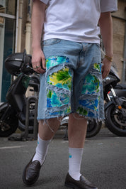 THOMAS DETHELOT | Denim Short Carpenter Tan Lévé