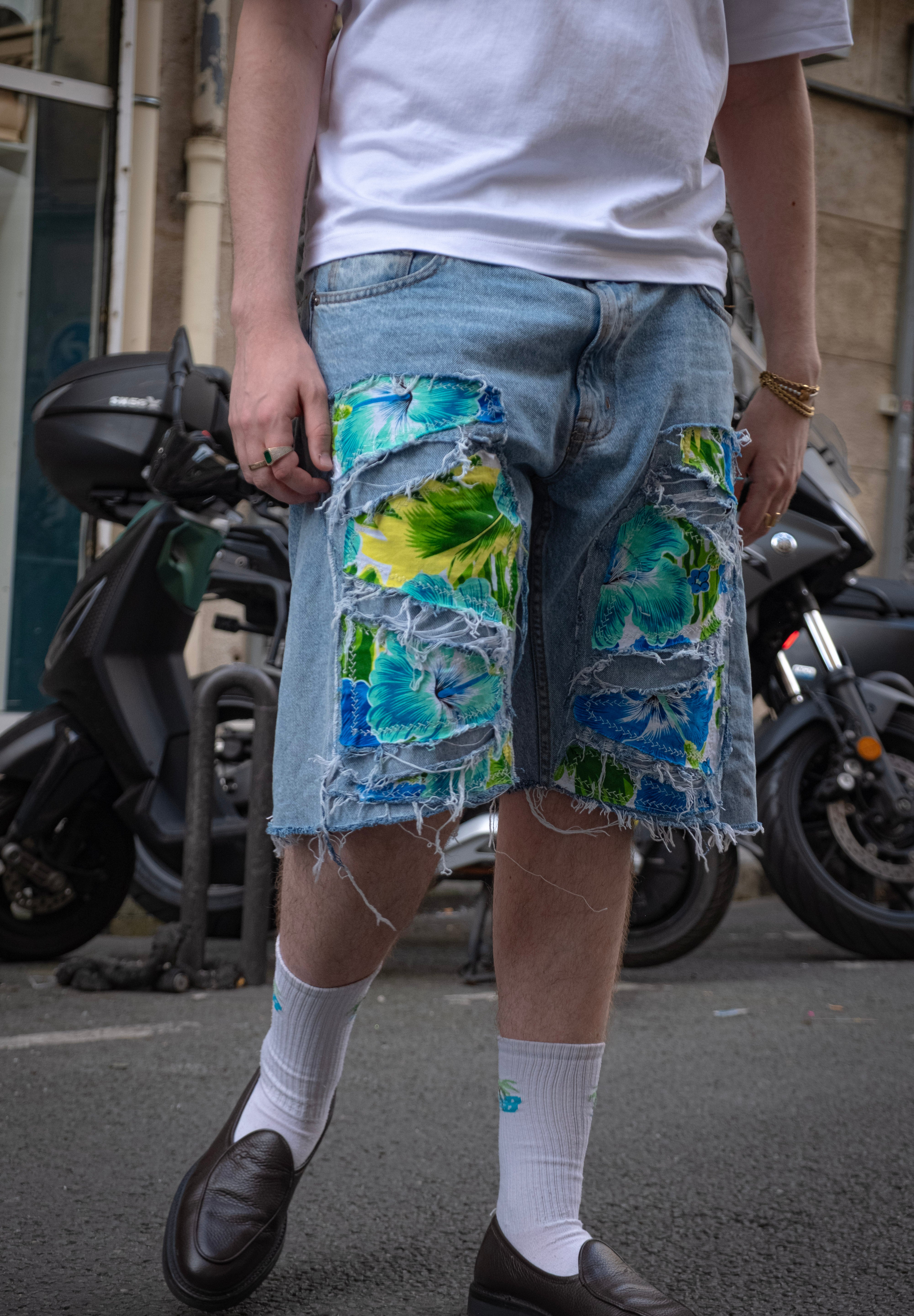 THOMAS DETHELOT | Denim Short Carpenter Tan Lévé