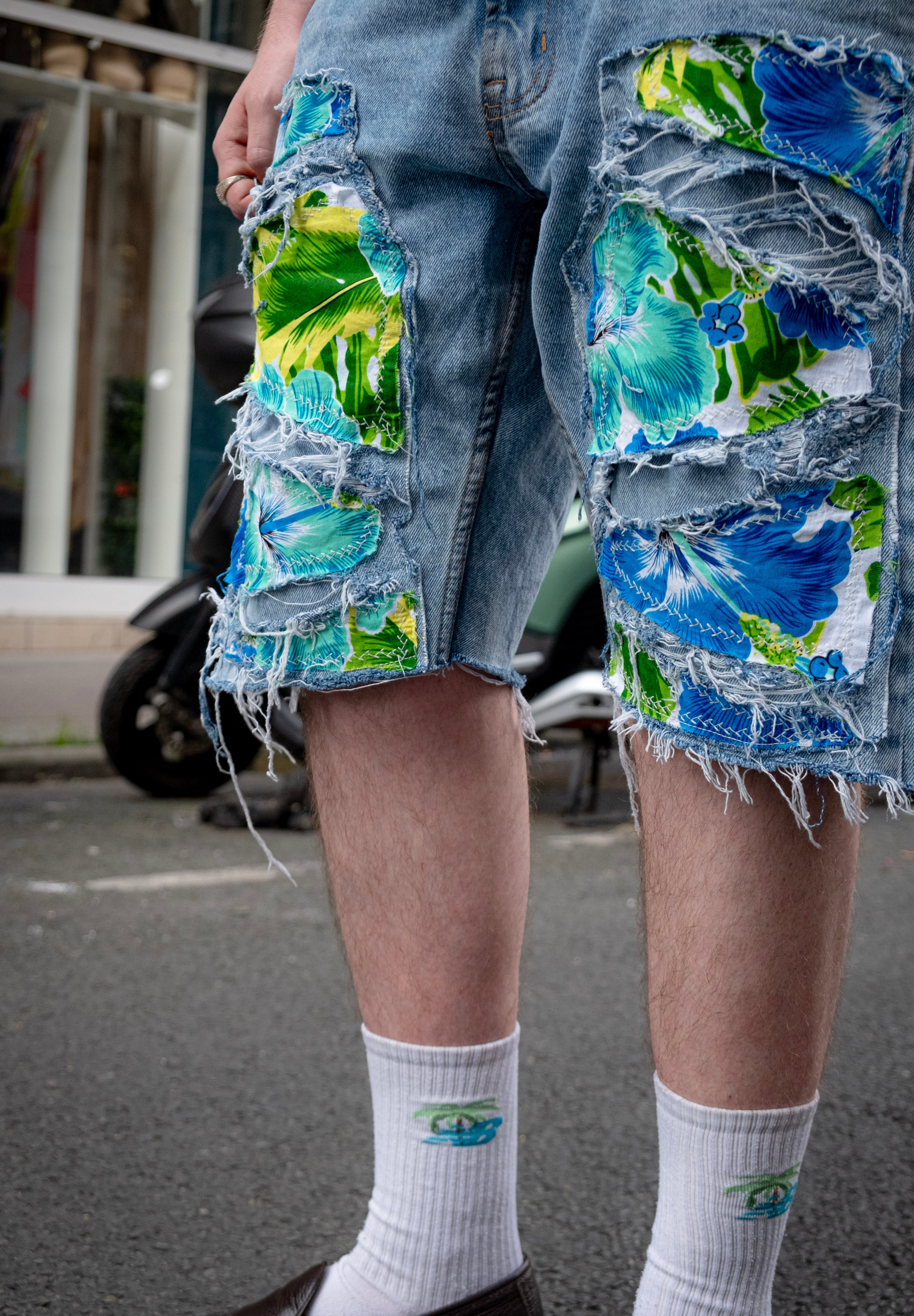 THOMAS DETHELOT | Denim Short Carpenter Tan Lévé