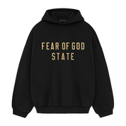 Fear of God Essentials Fleece Hoodie Black, hoodie noir en polaire Fear of God Essentials avec coupe ample, capuche ajustable et finitions premium.