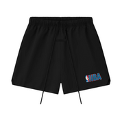 Fear of God Essentials NBA Classic Basketball Short Black, short de basketball noir issu de la collaboration Fear of God Essentials x NBA avec coupe ample et finitions premium.