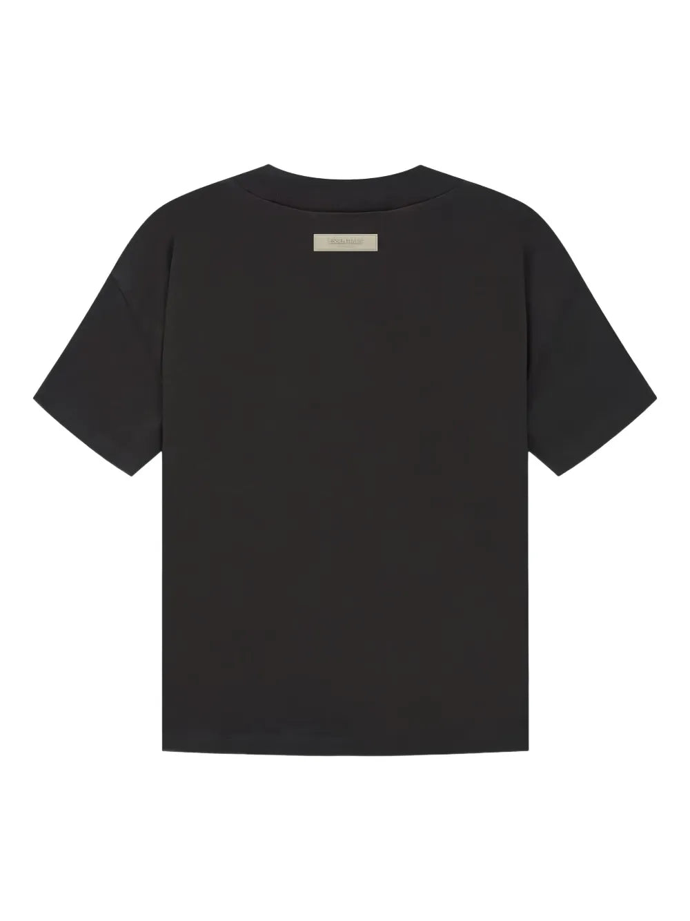 Fear of God Essentials 1977 T-Shirt Black en tissu noir doux, avec coupe ample, manches courtes, col rond classique et marquage 1977 distinctif.